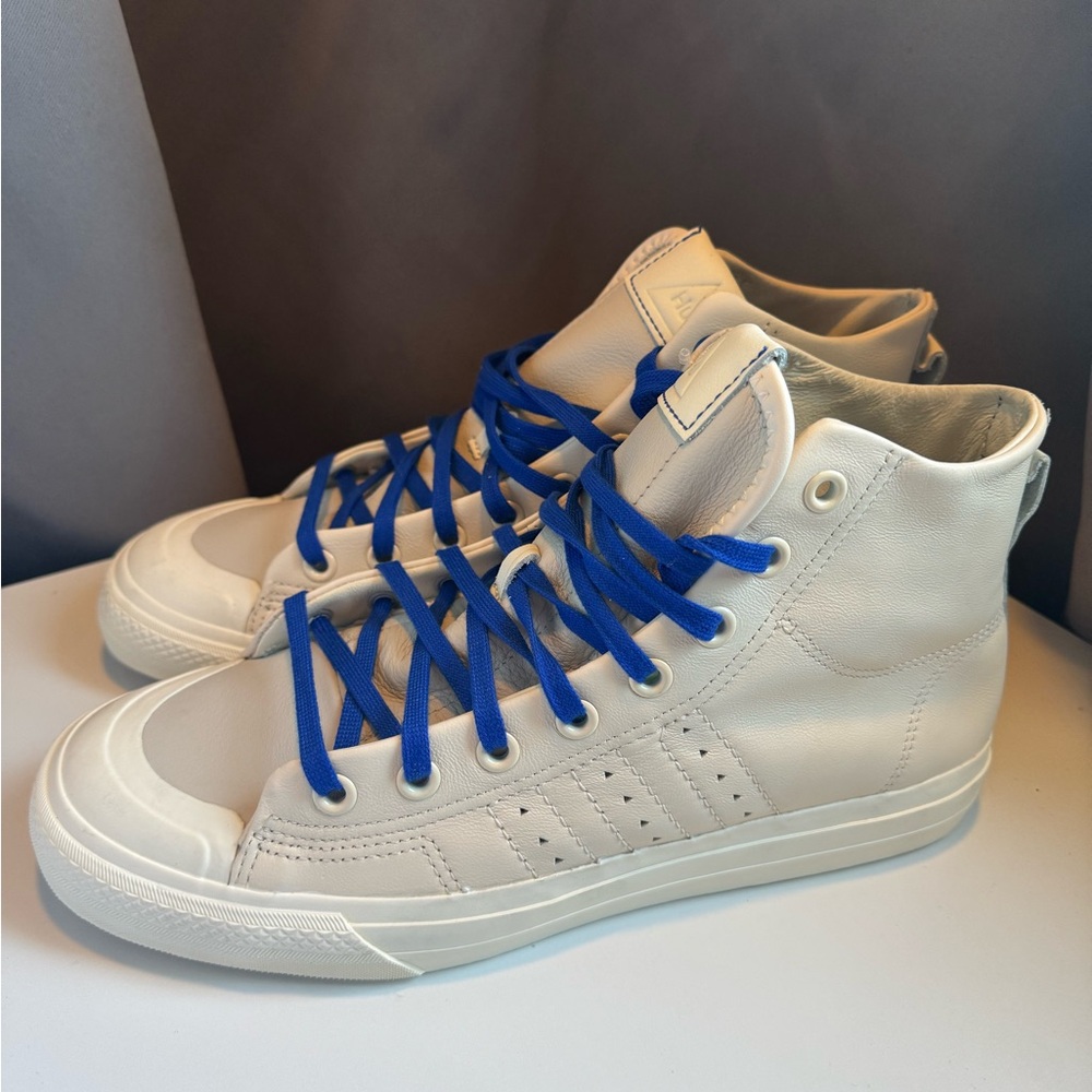 Adidas Nizza Pharrell Williams March Madness Leather High Tops 10.5